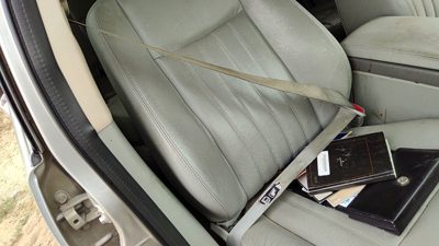 03-05 Lincoln Aviator Passenger Right Front Seat Belt Retractor Shoulder Gray Bl