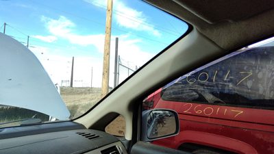 07-10 Versa Passenger Right A Pillar Trim Windshield Post Panel Oem Charcoal G