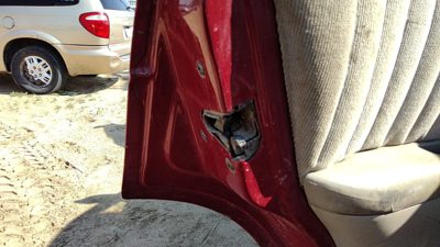 1991-1994 S10 Blazer Driver Left Rear Door Latch With Rods/Cables Oem Back