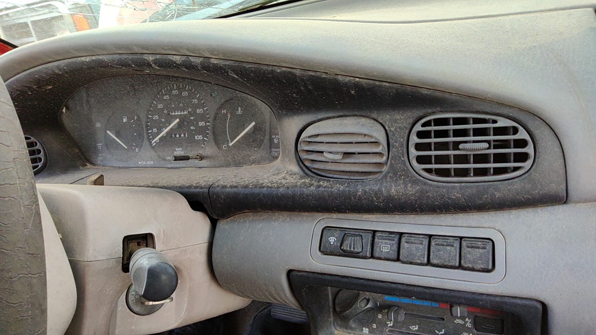 1994-1996 Ford Aspire Trim Bezel Around Speedometer Oem Dash Surround Panel