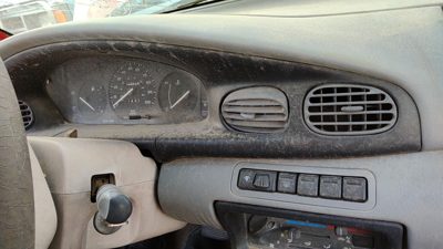 1994-1996 Ford Aspire Trim Bezel Around Speedometer Oem Dash Surround Panel