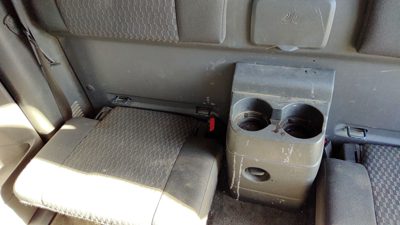 2004-2006 Gmc Canyon Rear Center Console Cup Holder Jack Cover Dark Pewter 19J