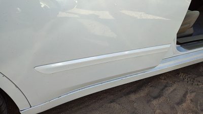 07-12 Altima Passenger Right Rear Moulding From Door Back Trim Strip White Qx3