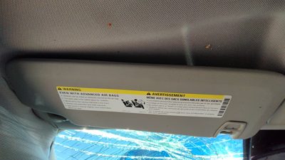2011-2016 Chevy Cruze Driver Left Sun Visor Oem Black Aff 95034253