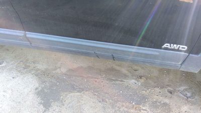 11-15 Kia Sorento Passenger Right Front Moulding From Door Trim Strip Gray H9