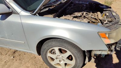 2006-2010 Hyundai Sonata Passenger Right Front Fender Oem H1 Silver Blue