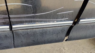 97 98 Ford F150 Driver Left Rear Moulding From Door Oem Back Trim Strip Black Ua
