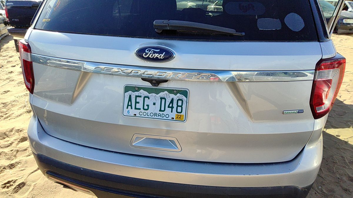 2016 Ford Explorer Tail Finish Panel