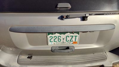 2001 Jeep Grand Cherokee License Plate Trim Surround Panel Oem Tail Trunk Finish