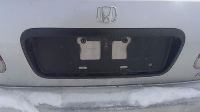 1996-1999 Honda Civic License Plate Trim Surround Panel Oem Tail Trunk Finish