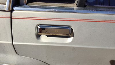 85 Mercury Grand Marquis Passenger Right Rear Outside Door Handle Oem Back Gray