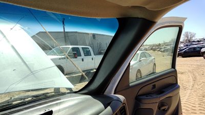 05 Sierra 1500 Hd Passenger Right A Pillar Trim Windshield Post Panel Pewter 69D