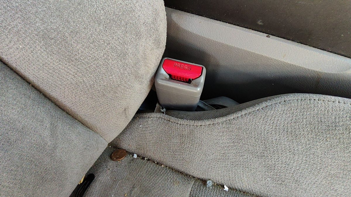 06-09 Honda Civic Passenger Right Front Seat Belt Buckle Receiver Sedan Gr Gray