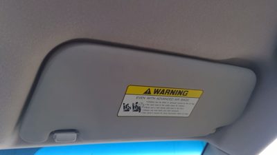 2006-2011 Kia Rio Passenger Right Sun Visor Oem Gray Xi 852201G400lx