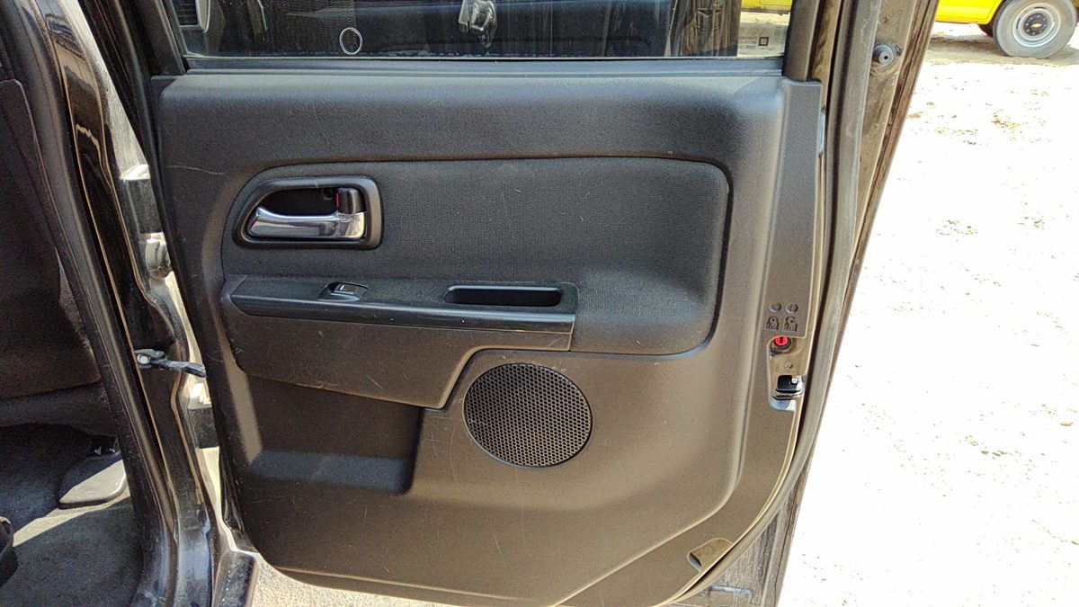 07-12 Canyon Passenger Right Rear Door Trim Panel With Switches Back Ebony 19J