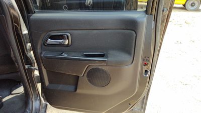 07-12 Canyon Passenger Right Rear Door Trim Panel With Switches Back Ebony 19J