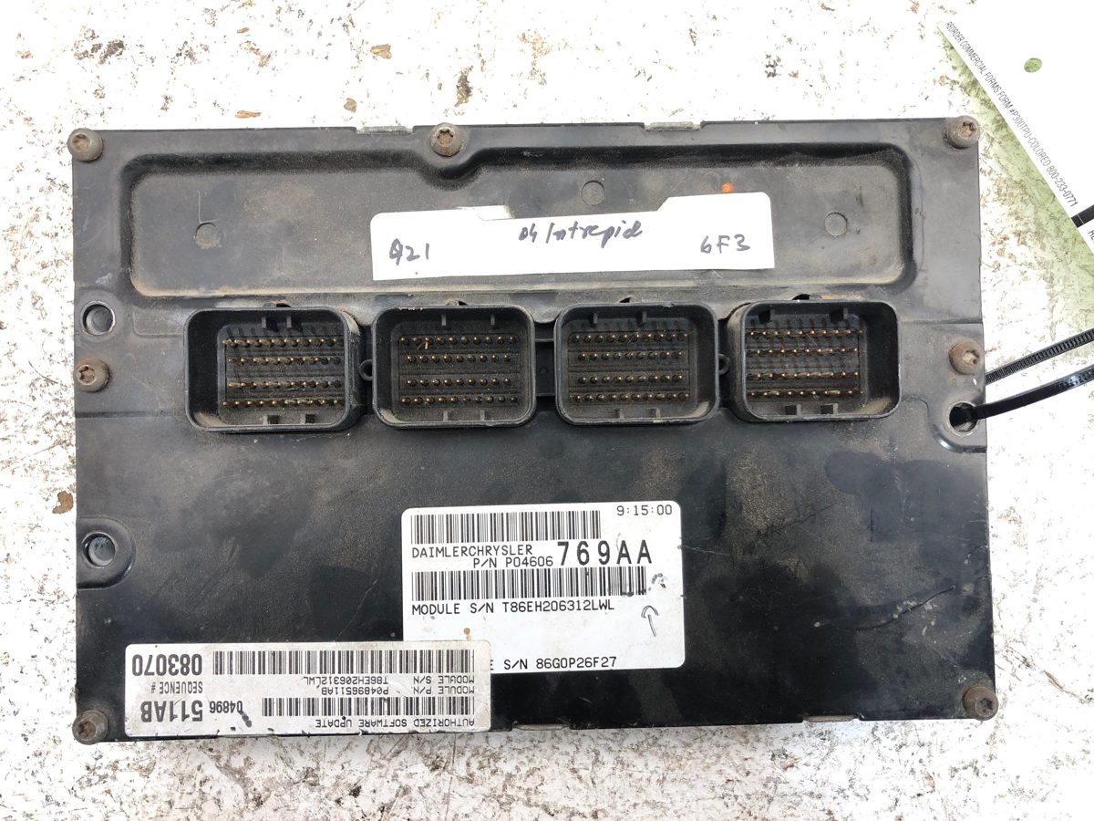 2003 Dodge Intrepid Electronic Control Module Engine Computer Ecm Ecu 04896511Ab