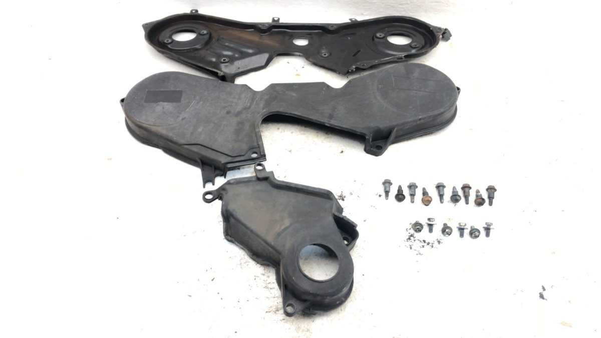 01-10 Toyota Highlander Complete Set Of Timing Covers Upper Lower Inner Outer