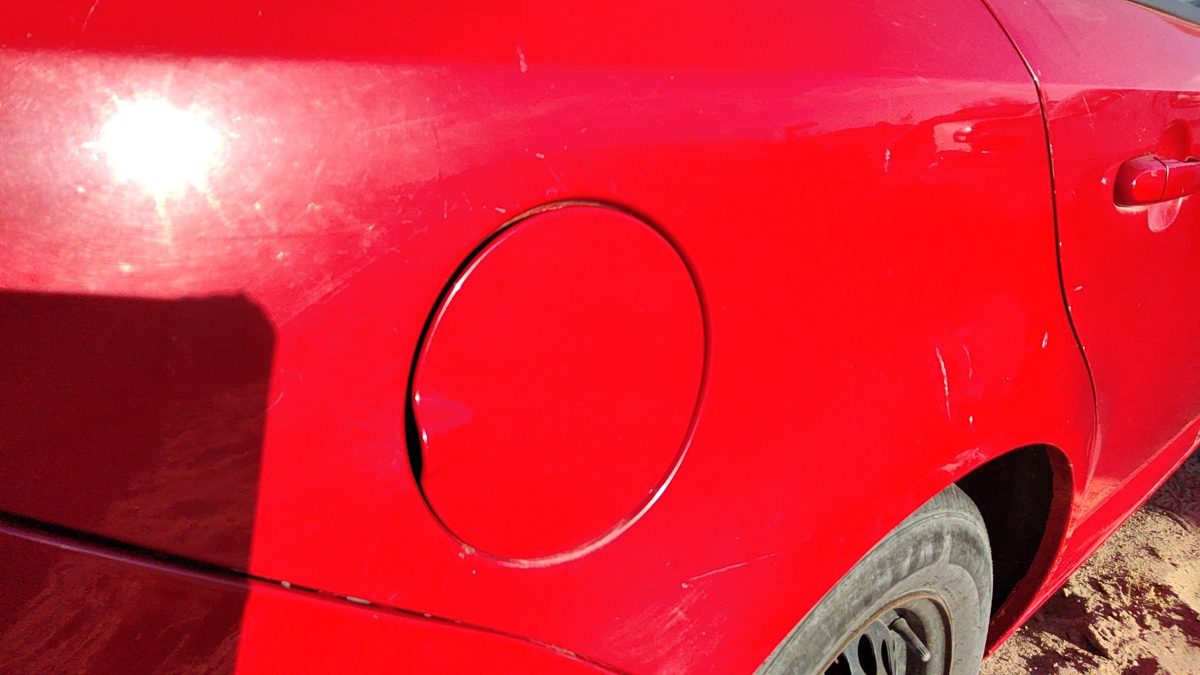 2005-2010 Chevy Cobalt Fuel Tank Door With Hinge Gas Lid Filler 74U Victory Red