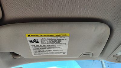 2013-2014 Ford Fusion Driver Left Sun Visor Oem Charcoal Dw Ds7Z5404105Db