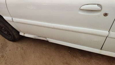 2001-2002 Kia Rio Driver Left Front Moulding From Door Oem Trim Strip White