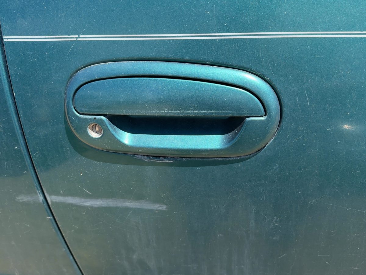 97-03 Ford F150 Passenger Right Front Outside Door Handle OEM Pacific Green PS