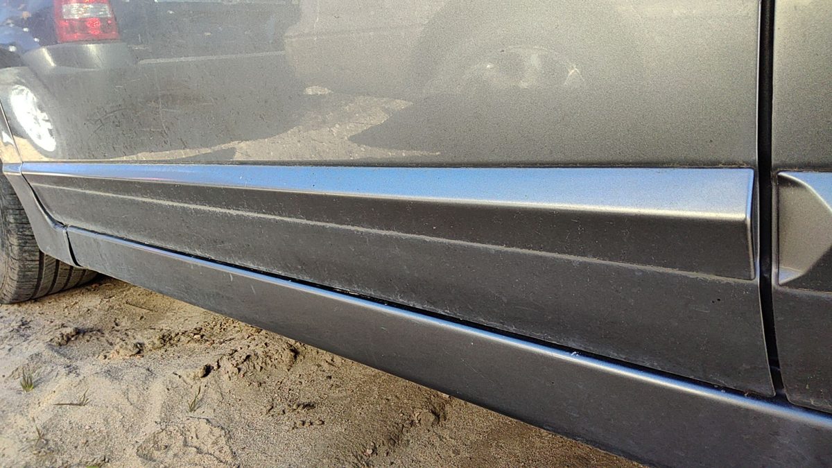 06-08 Civic Driver Left Front Moulding From Door Trim Strip Sedan Gy Galaxy Gray