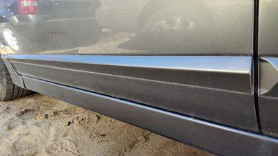 06-08 Civic Driver Left Front Moulding From Door Trim Strip Sedan Gy Galaxy Gray