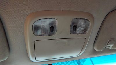 10-12 Ford Fusion Center Overhead Console Dome Light Map Lamp Cubby Charcoal Fw
