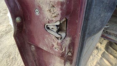 1979 Ford F150 Driver Left Front Door Latch With Rods/Cables Oem