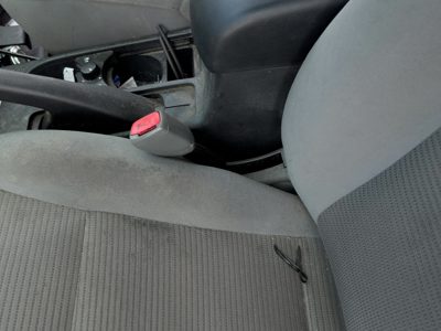 11-12 Sentra Driver Left Front Seat Belt Buckle Receiver Oem Cloth Charcoal X