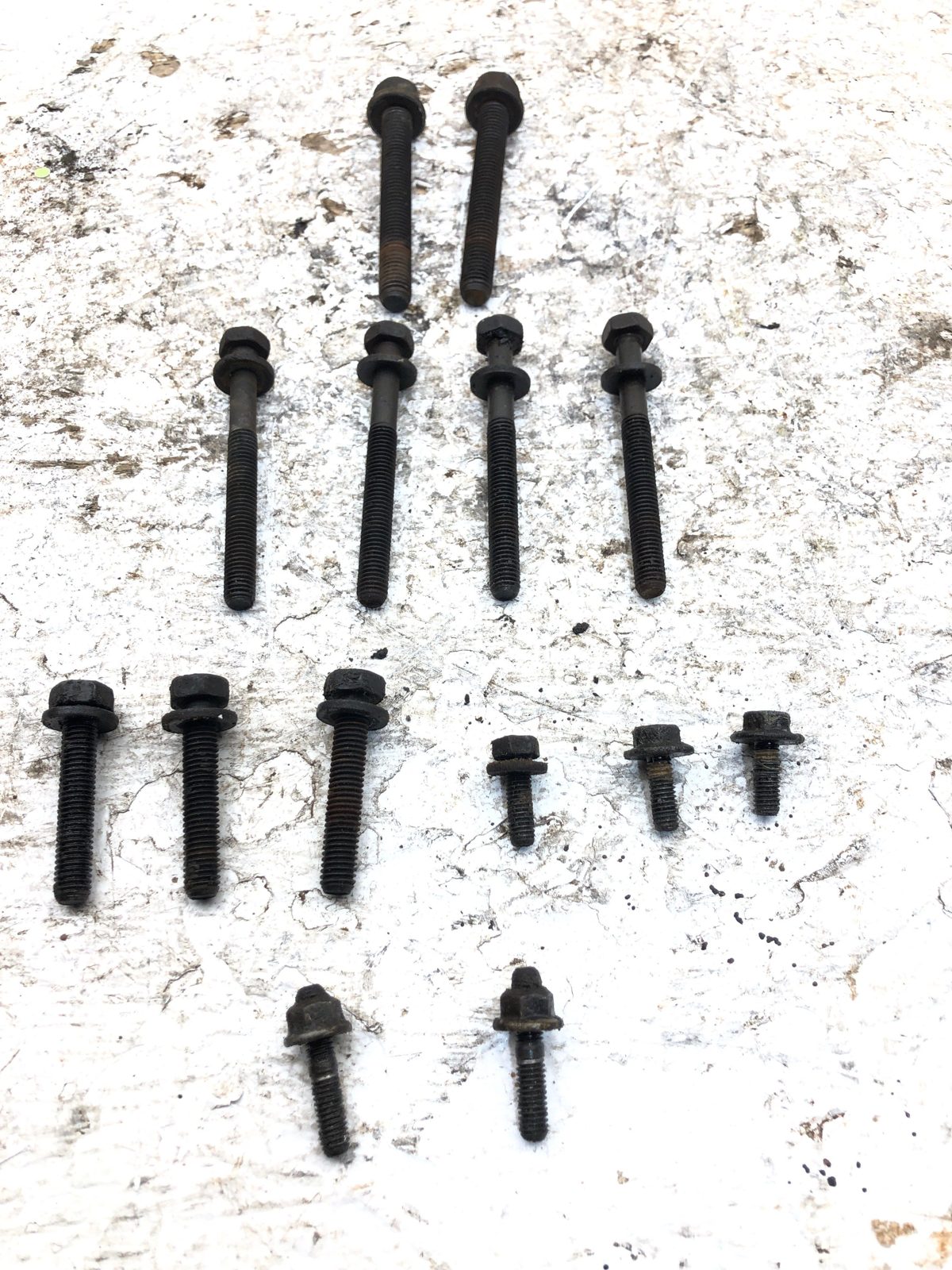 2005-2007 Dodge Caravan Set Of Bolts For Timing Cover Oem Hardware 3.3L