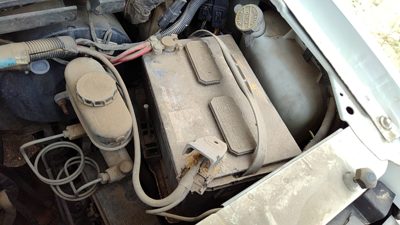 1992-1996 Ford Van E250 Complete Battery Box Mount Tray With Hold Down Oem 4.9L