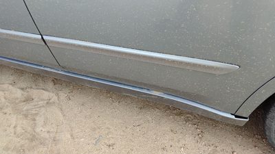 07-12 Nissan Altima Driver Left Rear Moulding From Door Back Trim Strip Gray W40