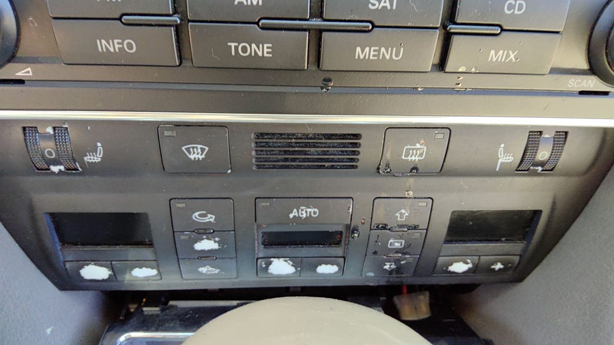 1999-2002 Audi A6 Temperature Control Module In Dash Heater Ac Head Unit Oem