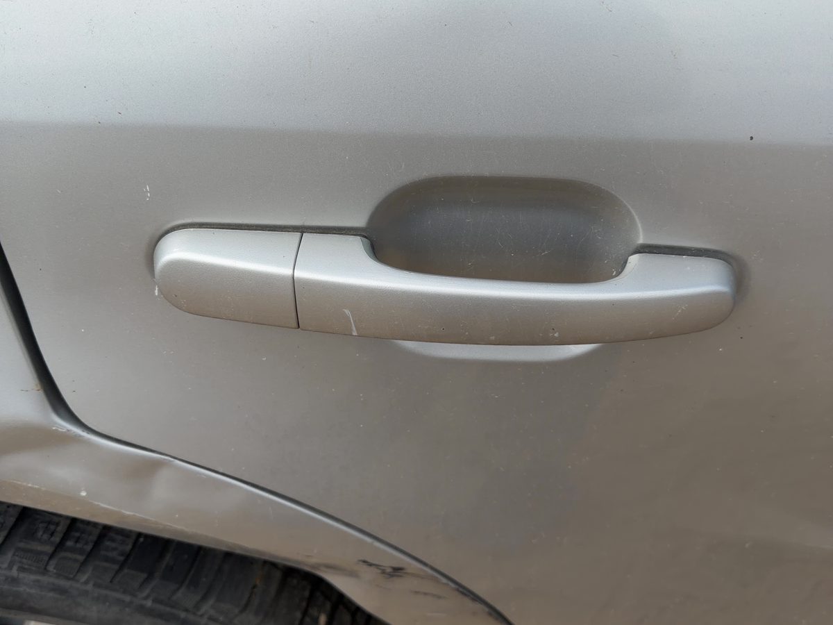 05-07 Fivehundred Passenger Right Rear Outside Door Handle Back Silver Birch Jp