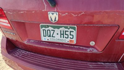 09 10 Journey License Plate Trim Panel Surround Liftgate Handle Inferno Red Prh