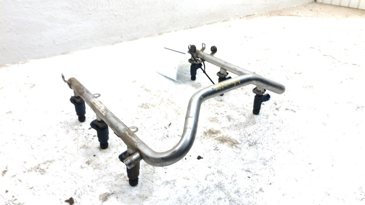 2001-2003 Mercedes Ml320 Complete Fuel Rail With Injectors Set Loaded Oem 3.2L