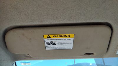 2004-2009 Mazda 3 Driver Left Sun Visor Oem Beige Br7 Bn8p69320c77