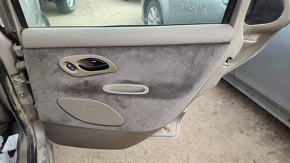 95-97 Contour Passenger Right Rear Door Trim Panel With Switches Back Ul Tan