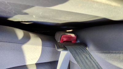 2004-2009 Toyota Prius Driver Left Front Seat Belt Buckle Receiver 18 Dark Gray