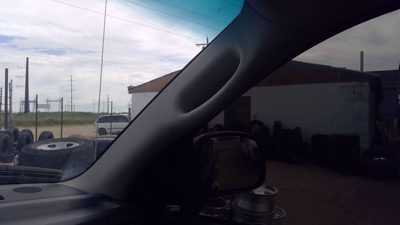2005 Dodge Ram 1500 Passenger Right A pillar Trim OEM Panel tan