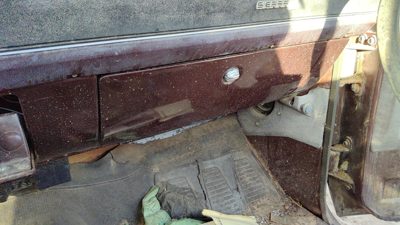 1983 Gmc Sierra C3500 Glove Box Assembly Complete Door With Latch Oem Red