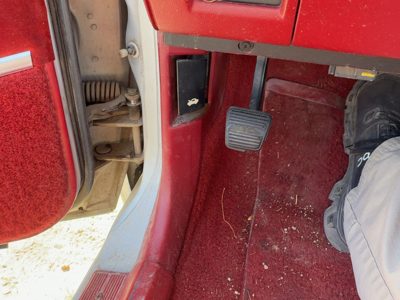 1986 Olds 88 Driver Left Lower Kick Trim Panel Oem Red