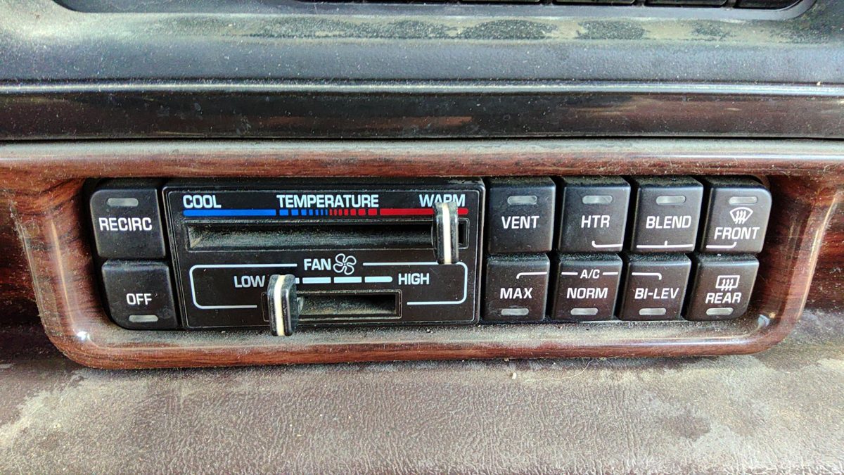 1995-1999 Buick Lesabre Temperature Control Module In Dash Heater Ac Head Unit