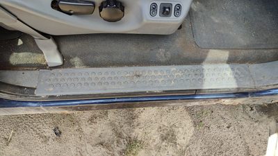2003 F350 Powerstroke Passenger Right Lower Sill Step Kick Trim Panel Oem Gray
