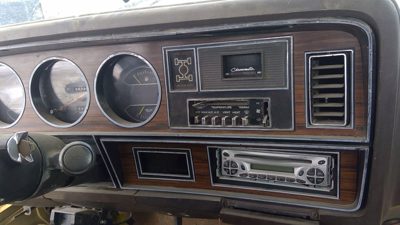 1981-1983 Dodge Ram W350 Speedometer Trim Bezel Dash Surround Panel Woodgrain