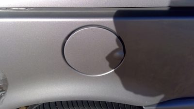 1997-2005 Chevy Venture Fuel Tank Door With Hinge Gas Lid Oem Filler Silver 12u