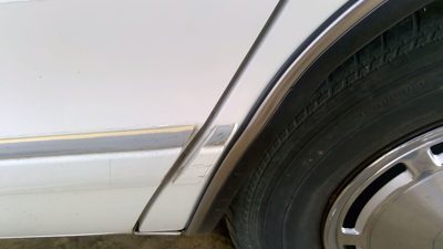 1994 Chevy Caprice Lh Driver Left Rear Moulding On Quarter Panel Oem White