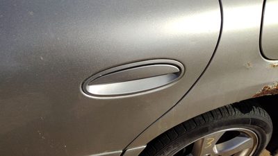 00-05 Pontiac Bonneville Driver Left Rear Outside Door Handle Back Silver 67U